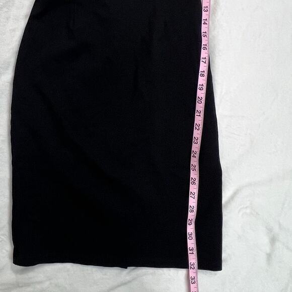 Vintage Alythea Off-The-Shoulder Black Bodycon Dress Medium - Picture 8 of 10